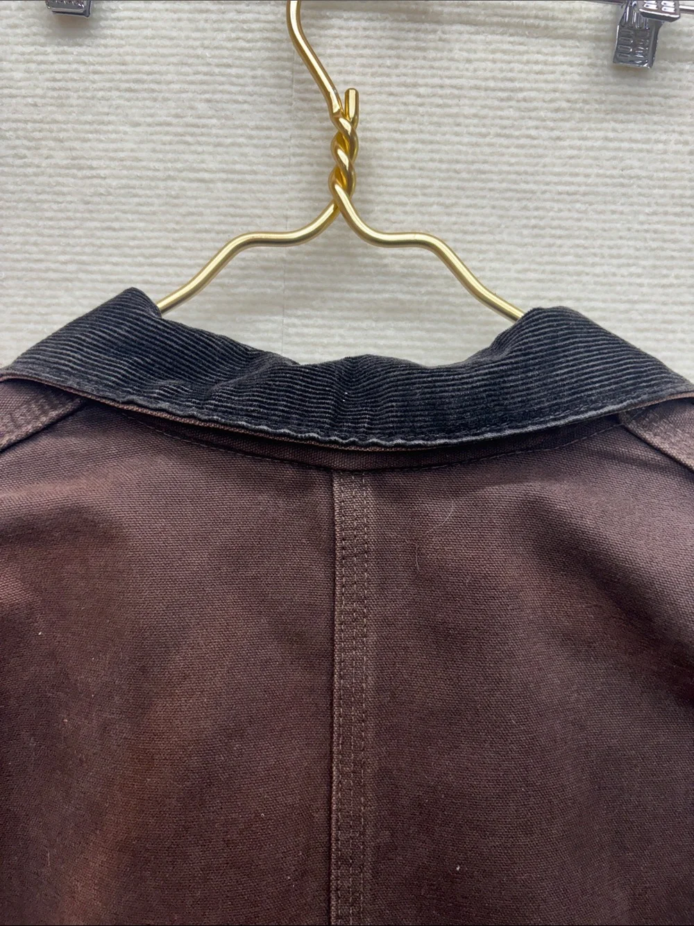 Carhartt 2XL vintage USA lined Canvas Duck Chore Jacket with Corduroy Collar